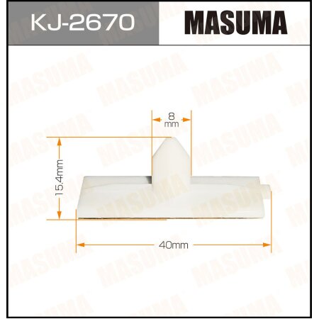 Retainer clip Masuma plastic, KJ-2670