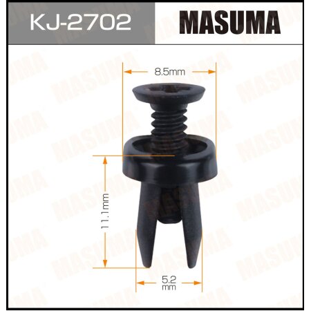 Retainer clip Masuma plastic, KJ-2702