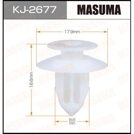 Retainer clip Masuma plastic, KJ-2677