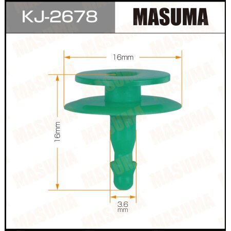 Retainer clip Masuma plastic, KJ-2678