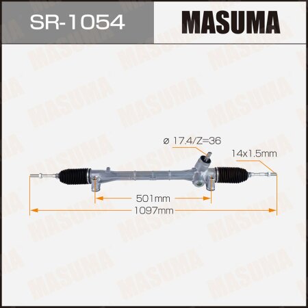 Gear assy, steering, SR-1054