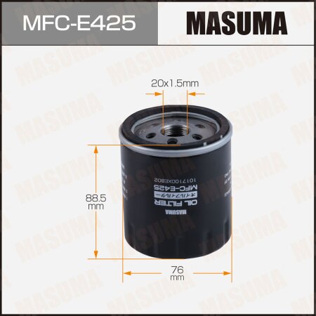 Oil filter Masuma, MFC-E425