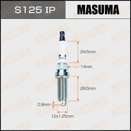 Spark plug Masuma iridium+platinum DILKAR7C9H   , S125IP