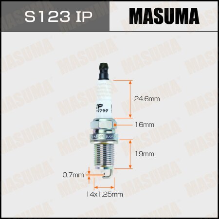 Spark plug Masuma iridium+platinum SIFR6B7G   , S123IP