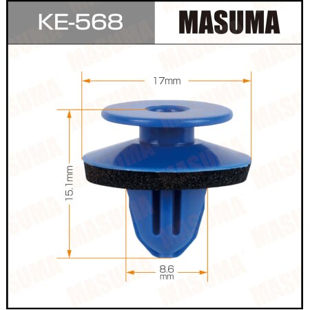 Retainer clip Masuma plastic, KE-568