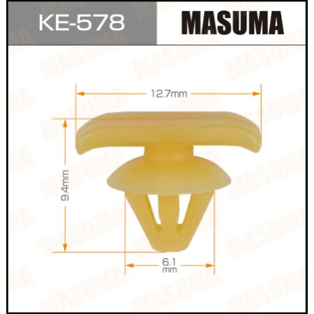 Retainer clip Masuma plastic, KE-578