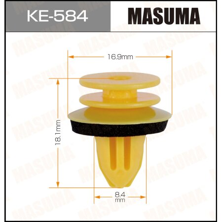 Retainer clip Masuma plastic, KE-584