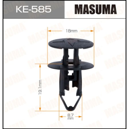 Retainer clip Masuma plastic, KE-585