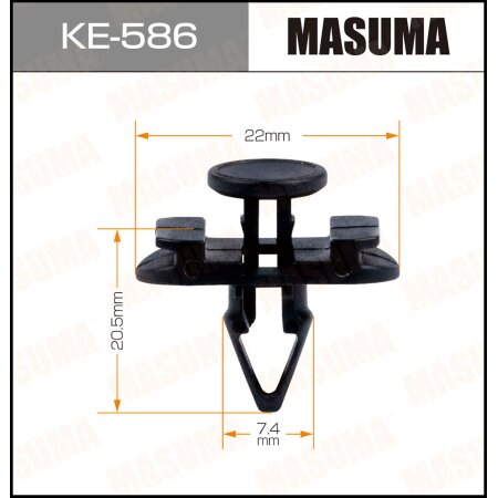 Retainer clip Masuma plastic, KE-586