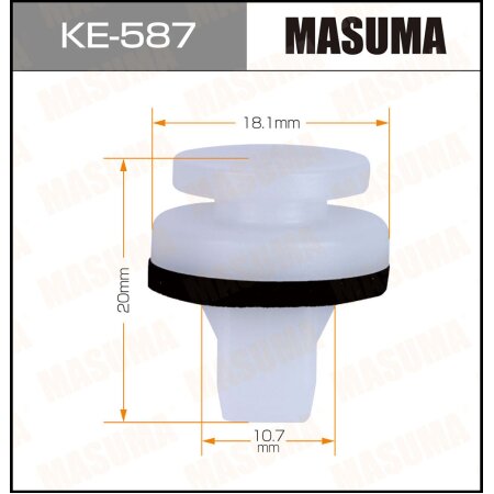 Retainer clip Masuma plastic, KE-587