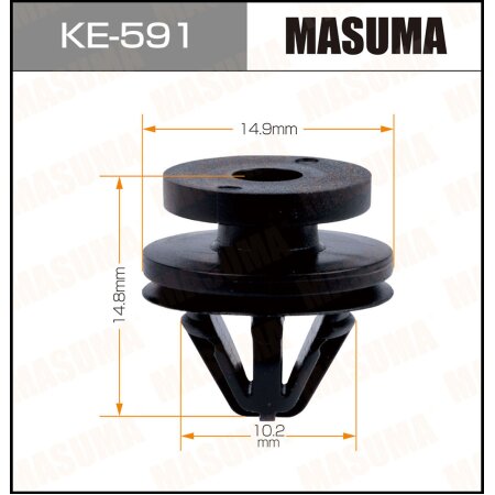 Retainer clip Masuma plastic, KE-591