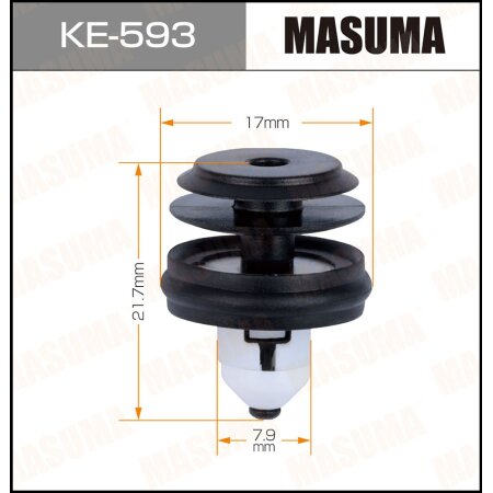 Retainer clip Masuma plastic, KE-593