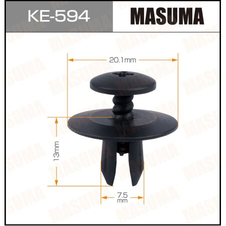 Retainer clip Masuma plastic, KE-594