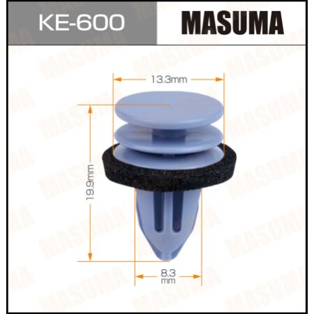 Retainer clip Masuma plastic, KE-600