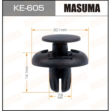 Retainer clip Masuma plastic, KE-605