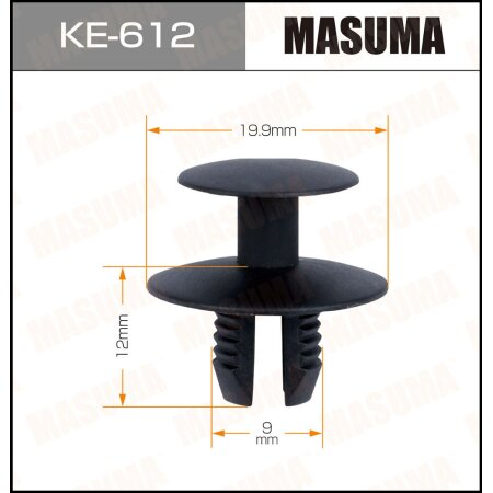 Retainer clip Masuma plastic, KE-612