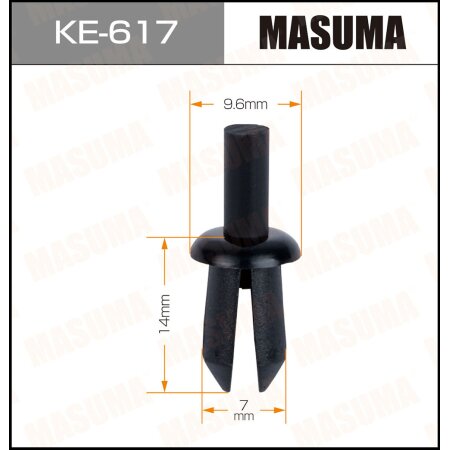 Retainer clip Masuma plastic, KE-617