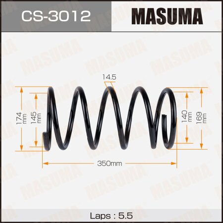 Coil spring Masuma, CS-3012