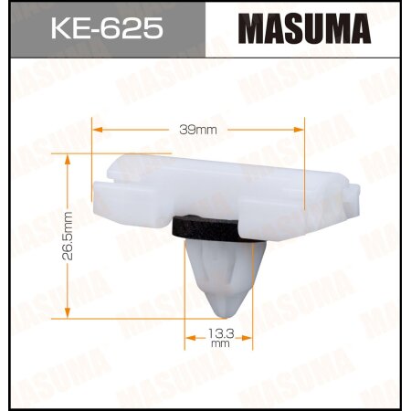 Retainer clip Masuma plastic, KE-625