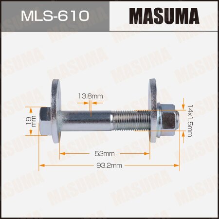 Camber adjustment bolt Masuma, MLS-610