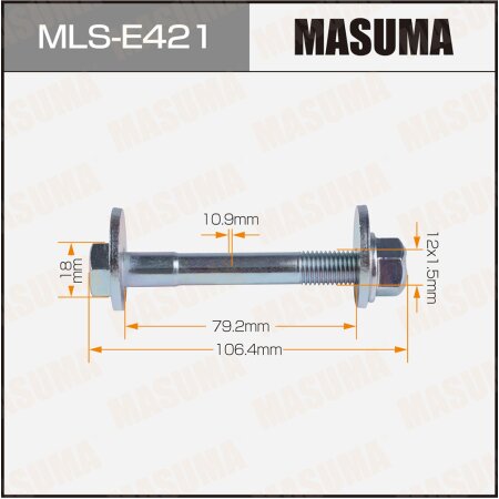 Camber adjustment bolt Masuma, MLS-E421