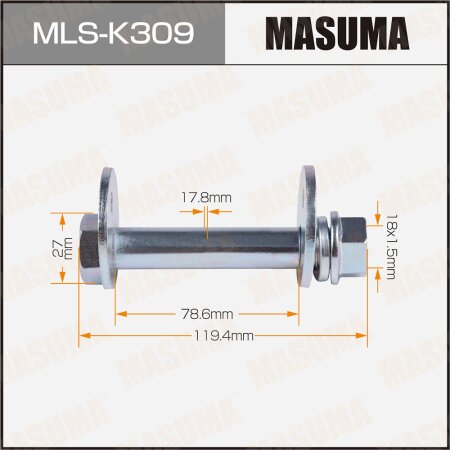 Camber adjustment bolt Masuma, MLS-K309
