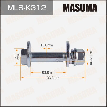 Camber adjustment bolt Masuma, MLS-K312