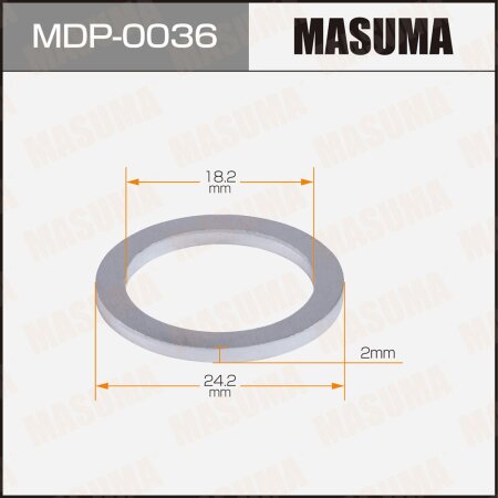 Oil drain plug washer (gasket) Masuma, MDP-0036