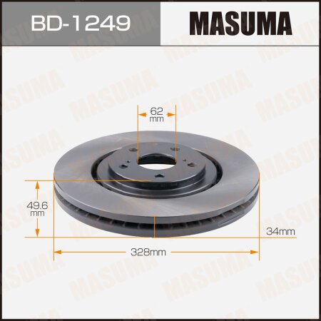 Brake disk Masuma, BD-1249