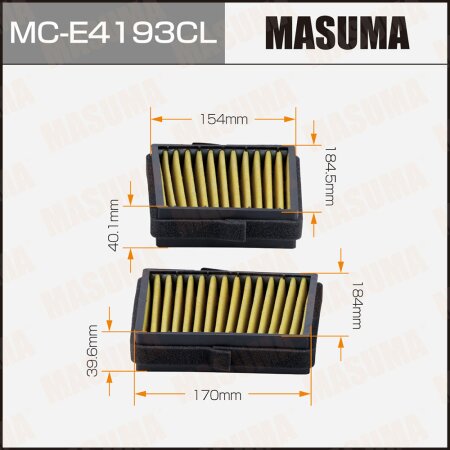 Cabin air filter Masuma charcoal, MC-E4193CL