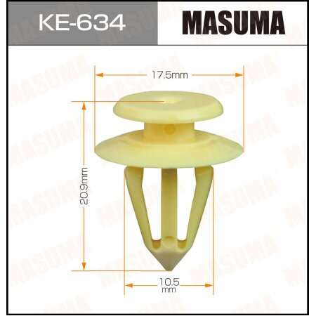 Retainer clip Masuma plastic, KE-634