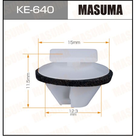 Retainer clip Masuma plastic, KE-640