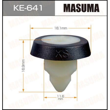 Retainer clip Masuma plastic, KE-641