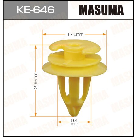 Retainer clip Masuma plastic, KE-646