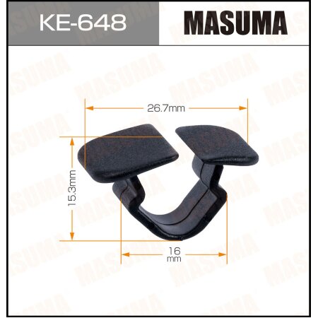 Retainer clip Masuma plastic, KE-648