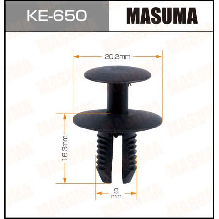 Retainer clip Masuma plastic, KE-650