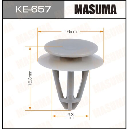 Retainer clip Masuma plastic, KE-657