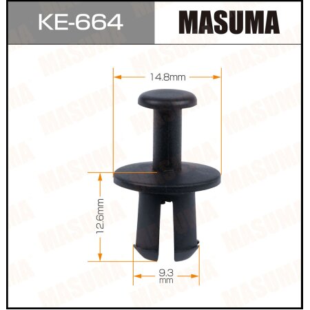 Retainer clip Masuma plastic, KE-664