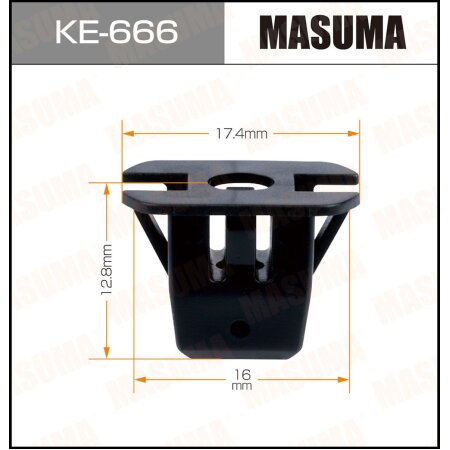 Retainer clip Masuma plastic, KE-666