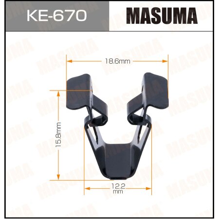 Retainer clip Masuma plastic, KE-670