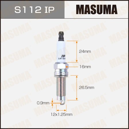 Spark plug Masuma iridium+platinum ILZKR7A , S112IP