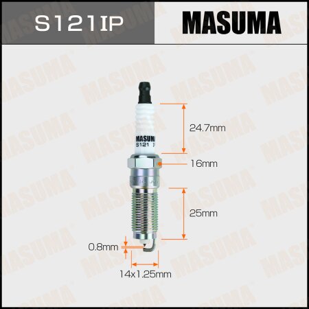 Spark plug Masuma iridium+platinum ILZTR6A8G , S121IP