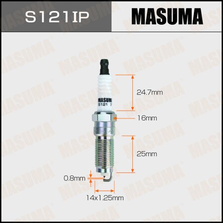 Spark plug Masuma iridium+platinum ILZTR6A8G, S121IP