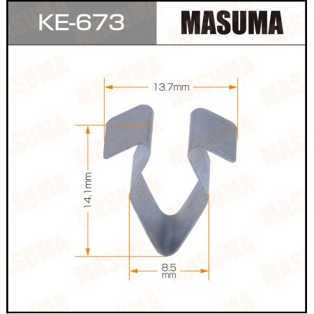 Retainer clip Masuma plastic, KE-673