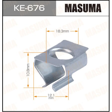 Retainer clip Masuma plastic, KE-676