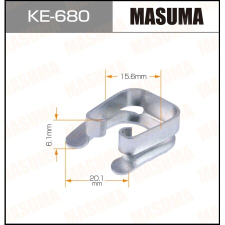 Retainer clip Masuma plastic, KE-680