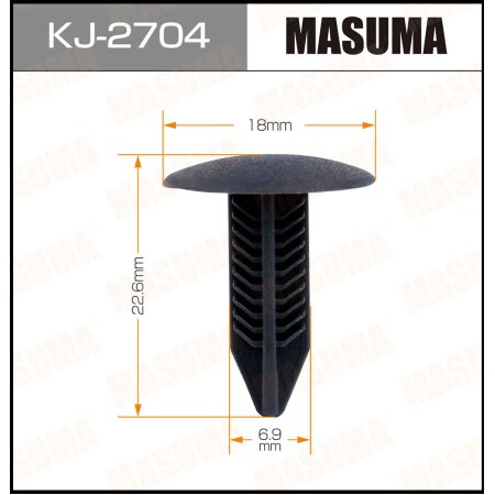 Retainer clip Masuma plastic, KJ-2704