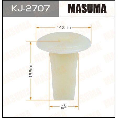 Retainer clip Masuma plastic, KJ-2707