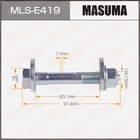 Camber adjustment bolt Masuma, MLS-E419