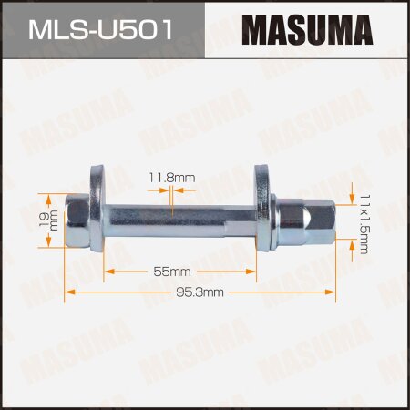 Camber adjustment bolt Masuma, MLS-U501